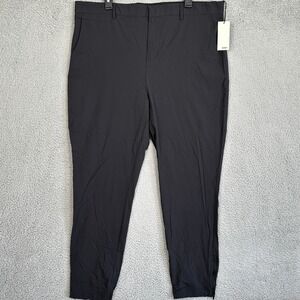 NEW SWET Tailor Pants Mens 38 Black Golf Performance Stretch Ankle Zip Pockets
